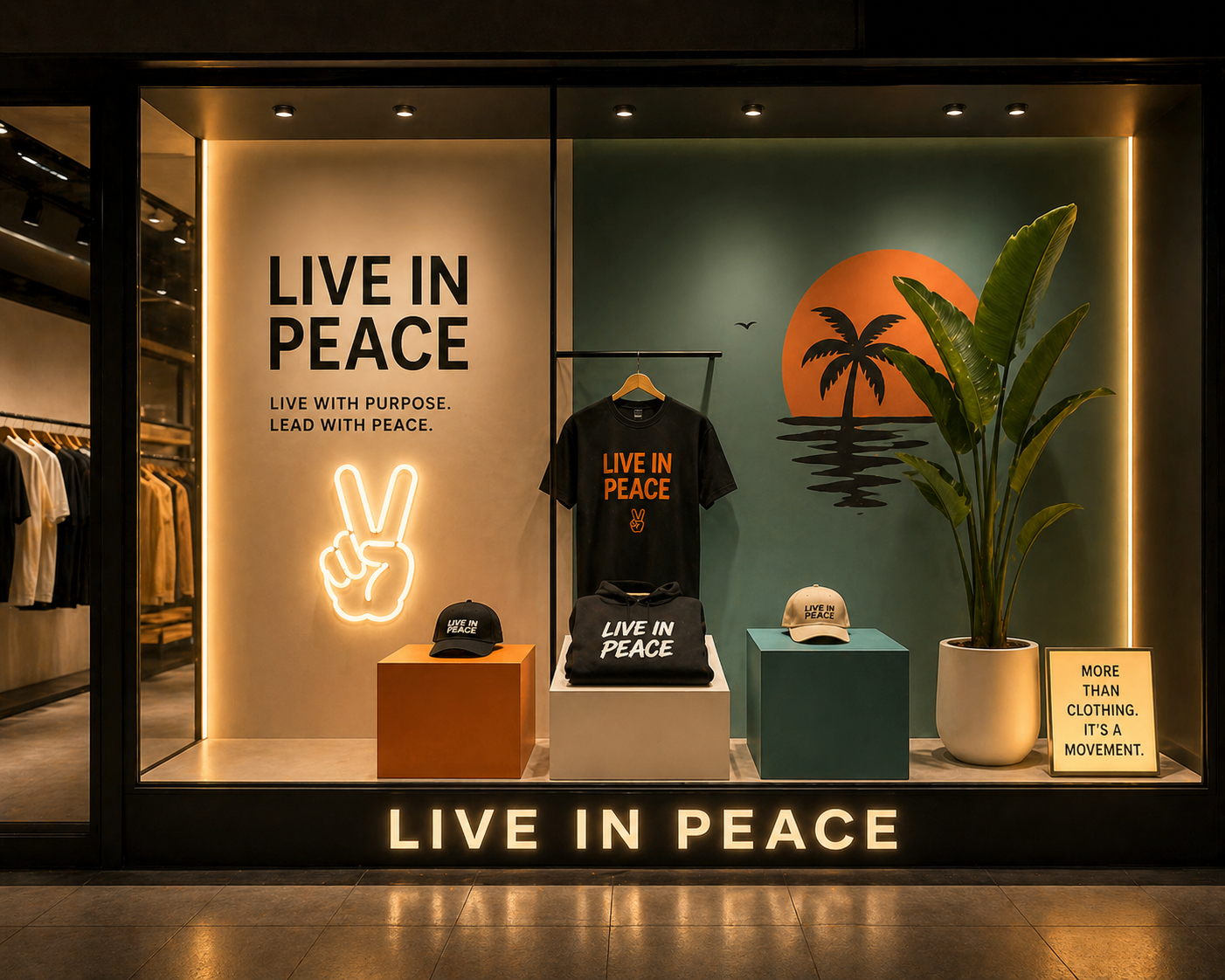 Bearly Merch collection artwork from Live In Peace