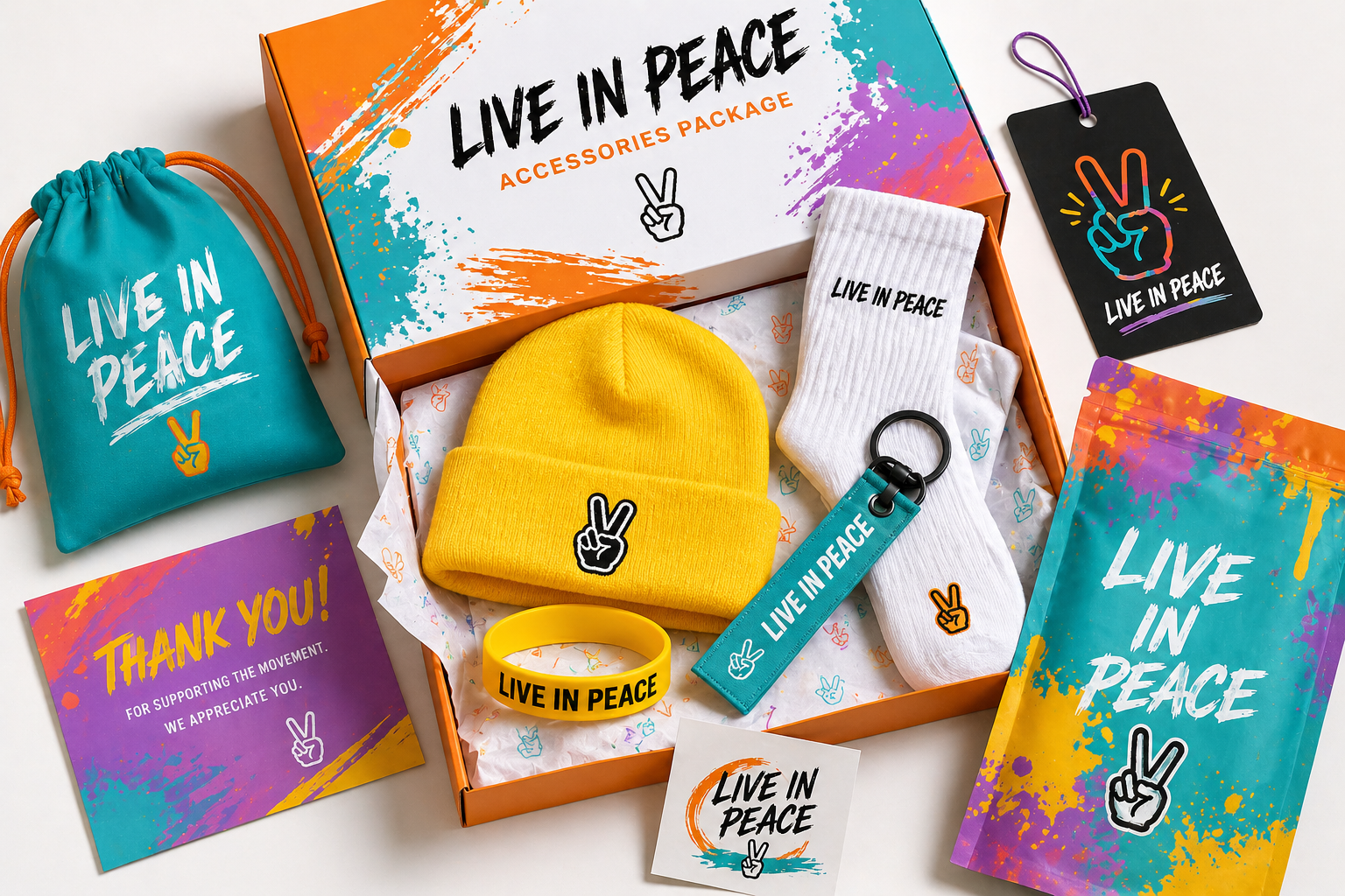 Peace Merch collection artwork from Live In Peace